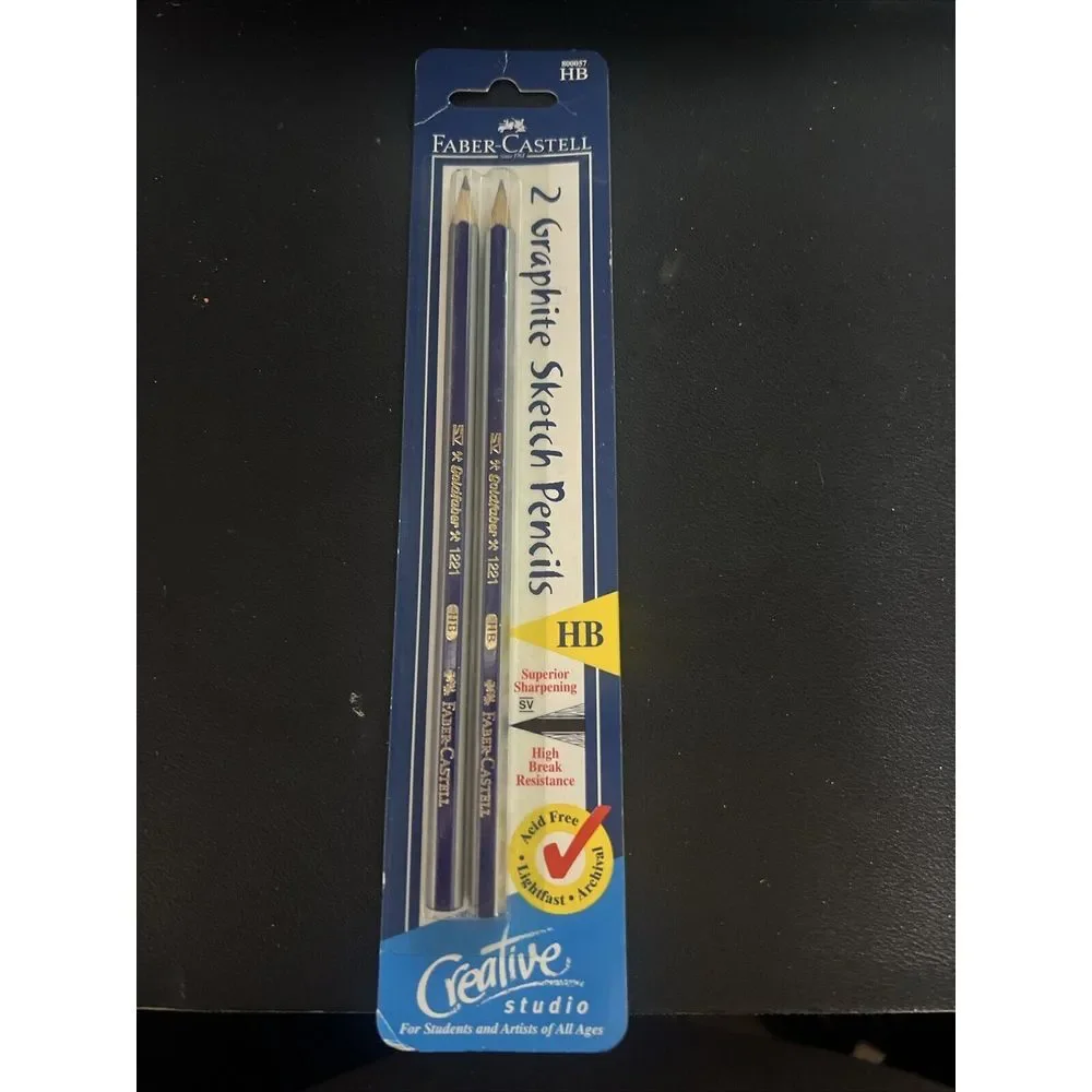 Faber Castell 2 Graphite Sketch Pencils HB 800057 Creative‎ Studio Acid Free